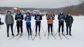 Участие в городских лыжных гонках